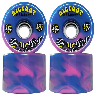 Bigfoot Marbles Swirl, Blue/Pink, 76mm