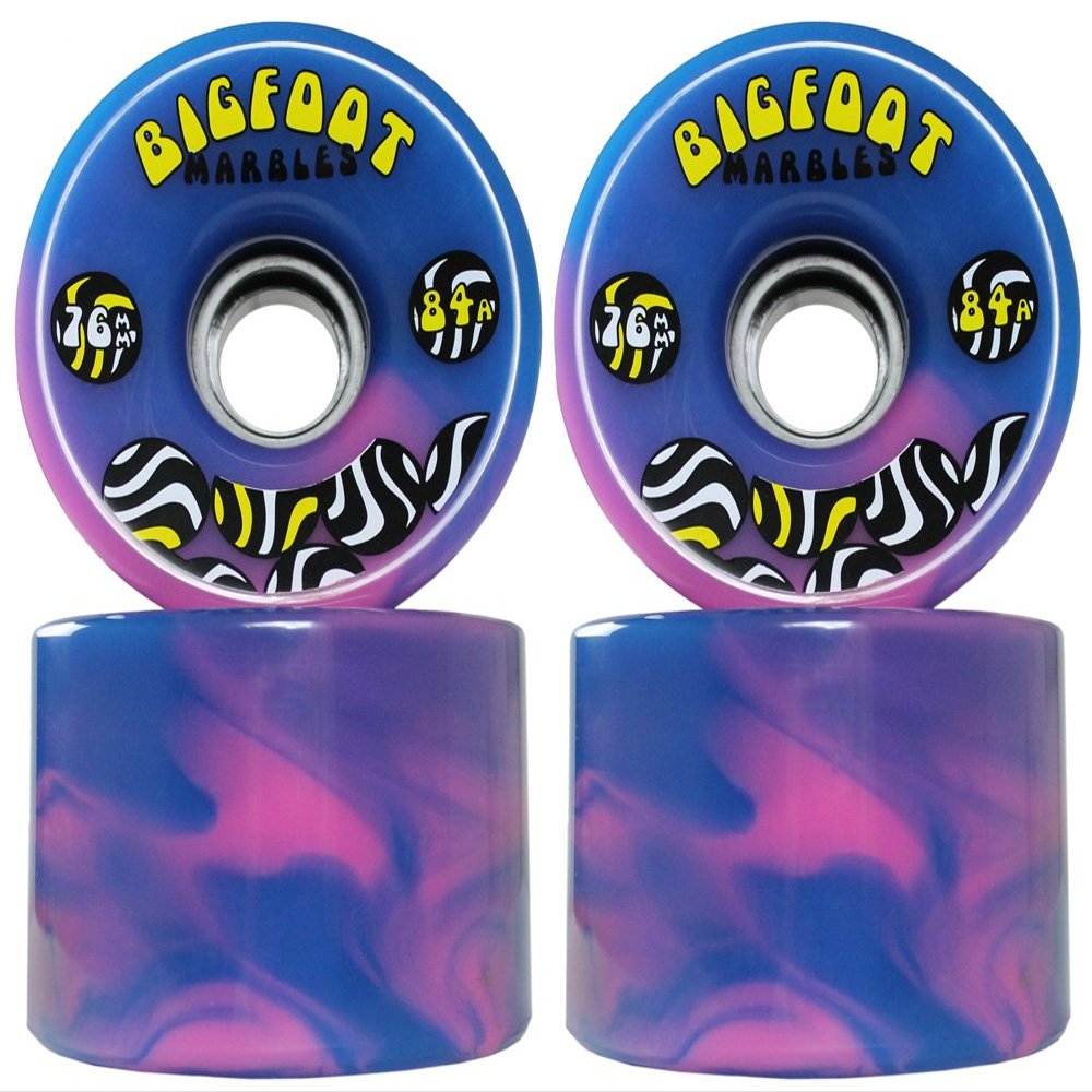 Bigfoot Marbles Swirl, Blue/Pink, 76mm