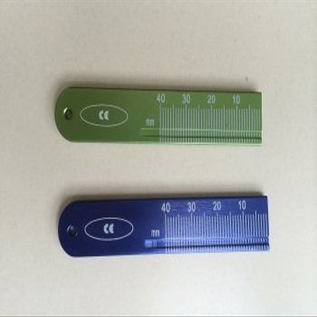 2 PCS of Aluminium Alloy Endo Finger Rulers Span Measure Scaler