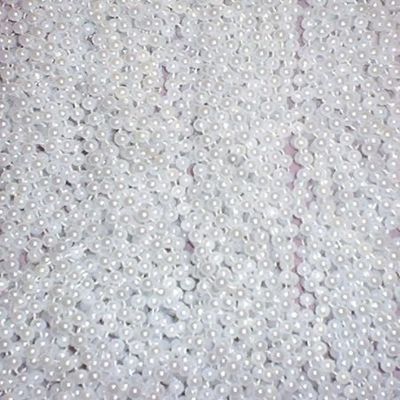 72 White Pearl Mardi Gras Gra Beads Necklaces Party Favors 6 Dozen Lot