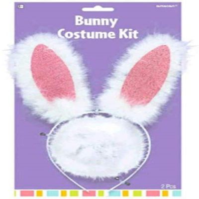 Amscan Easter Bunny Ears and Tail, 1 Set, White