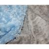 Lil' Cub Hub Minky Blanket, Mocha Dot/Blue Rosebud, Panda view 4