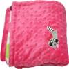 Lil' Cub Hub Minky Blanket, Hot Pink Circles Print/Hot Pink Dot view 2