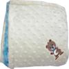 Lil' Cub Hub Minky Blanket, Yellow Dot/Turquoise Rosebud, Boy Bear view 2