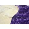 Lil' Cub Hub Minky Blanket, Yellow Dot/Purple Rosebud, Girl Bear view 4