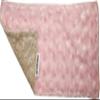 Lil' Cub Hub Minky Burp Cloth, Mocha Dot/Pink Rosebud view 4