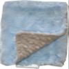 Lil' Cub Hub Minky Burp Cloth, Mocha Dot/Blue Rosebud view 2
