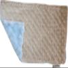 Lil' Cub Hub Minky Burp Cloth, Mocha Dot/Blue Rosebud view 3