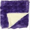 Lil' Cub Hub Minky Burp Cloth, Yellow Dot/Purple Rosebud view 2