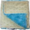 Lil' Cub Hub Minky Burp Cloth, Yellow Dot/Turquoise Rosebud view 1