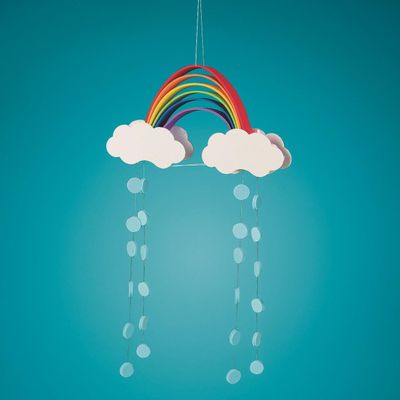 Foam Rainbow Mobile Craft Kit Pk48