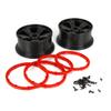 Losi Wheel/Beadlock Black 2 15 4 Wheel Drive DB XL LOS45005 RC Tire view 1