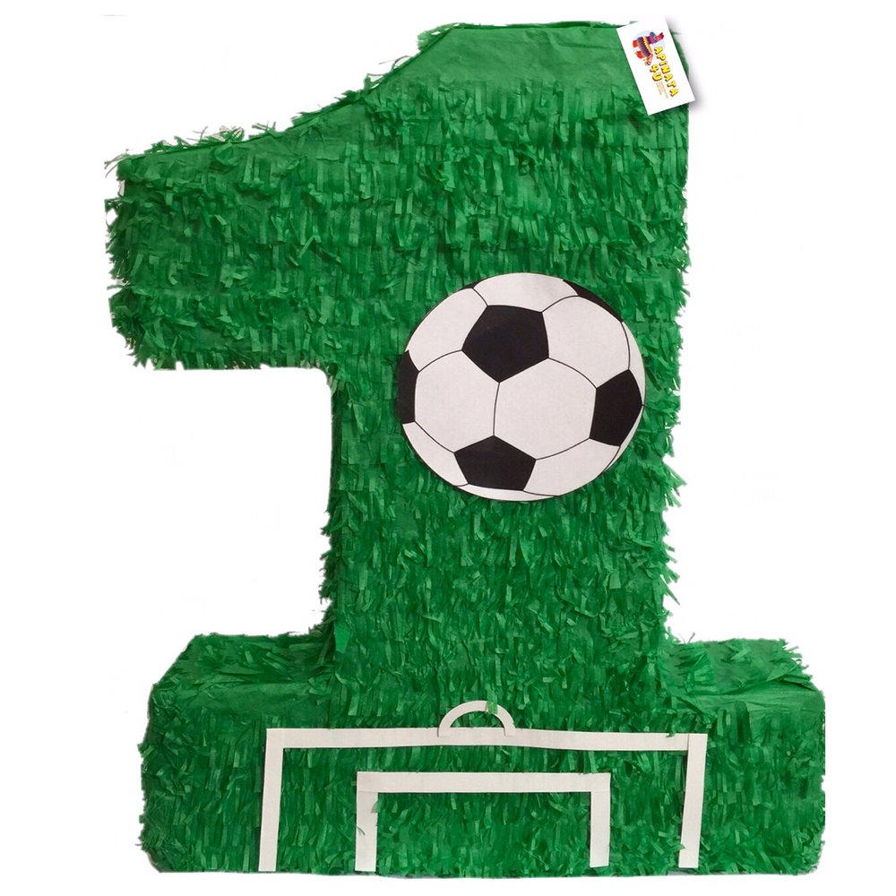 20" Number One Pinata Green Color Soccer Sports Themed Birthday Party Supplies