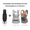 LLLbaby 6-in-1 Baby Carrier Waist Belt Extension Buckle, Black view 4