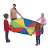 Excellerations Brawny Tough 6-Foot Rainbow Play Parachute for Kids with 8 Handles, Kids Toy, Gym Parachute view 1