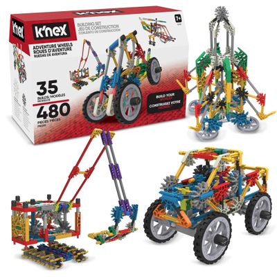 K'NEX - Adventure Wheels Building Set - 480 Pieces STEM Building, Creative Construction Set Ages 7+