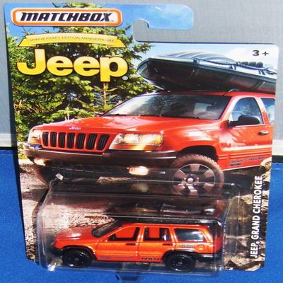 2016 Matchbox Jeep 75th Anniversary - Jeep Grand Cherokee (Orange)