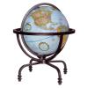 Auburn 12" Diameter Globe, USA Cartography with with Mountain Relief, Solid Wrought Iron Stand and Blue Ocean Globe Ball. The Auburn is the perfect combination of contemporary design and solid, bold craftsmanship. Handcrafted from durable wrought iro view 1