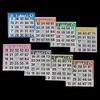 American Games Bingo Paper Cards - 1 Card - 8 Sheets - 100 Packs of 8 Sheets - 800 Cards view 1