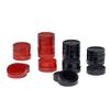 WE Games Wood Backgammon Chips with Cloth Pouch - 1.125 in. Diameter - Set of 30 (Red & Black) view 3