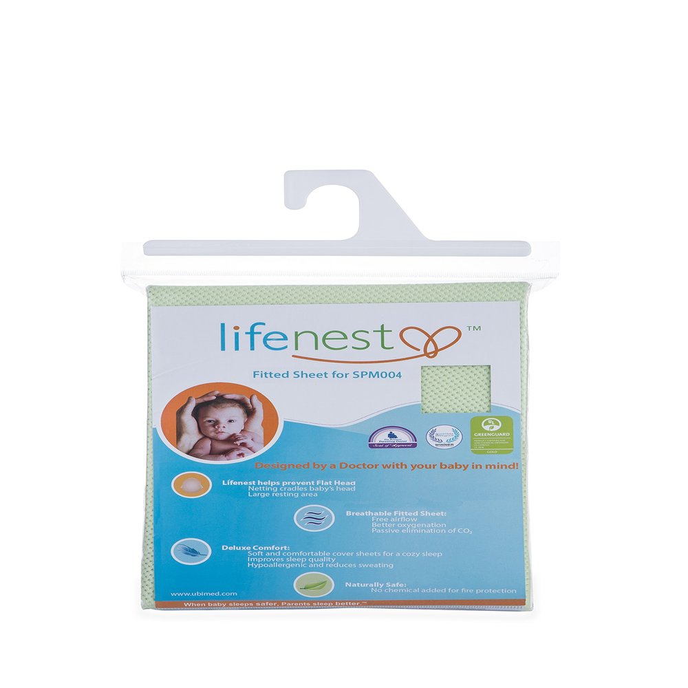 Ubimed Breathable Fitted Sheet for Lifenest, Green