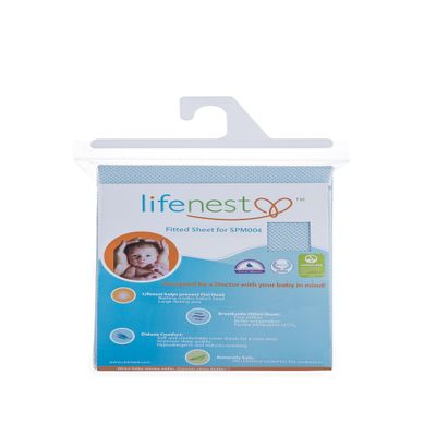 Ubimed Breathable Fitted Sheet for Lifenest, Blue