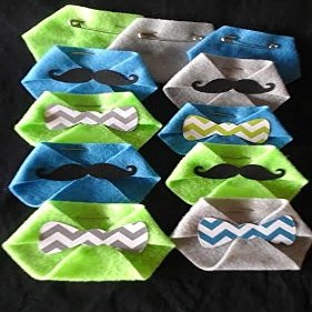 Baby Shower Game 24 pack Dirty Diaper Game Little Man Mustache Chevron Bowties Green,Blue,Grey