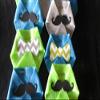 Baby Shower Game 24 pack Dirty Diaper Game Little Man Mustache Chevron Bowties Green,Blue,Grey view 2