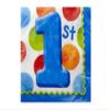 16 Pk 9 7/8 X 9 7/8 Big 1 Dots Boy Beverage Napkins view 1