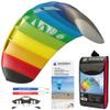 HQ Kites Symphony Beach III 1.3 Stunt Kite 51 Inch Dual - Line Sport Kite, Color: Rainbow - Active Outdoor Fun for Ages 8 and Up view 1