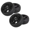 BQLZR Rubber Hub Wheel Rim&Tires 1:10 On-road Racing Car RC Pack Of 4 (20111) view 1