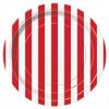 Unique 38005 Red Striped Dinner Party Plates, 8 Ct. view 2