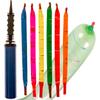 IMPRESA Flying Balloon Rockets - Pack of 100 Flying Toy with Whistling Pump - Extra-Long Screamer Balloons - Party Favor Set - Assorted Colors with Hand Pump view 1