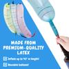 IMPRESA Flying Balloon Rockets - Pack of 100 Flying Toy with Whistling Pump - Extra-Long Screamer Balloons - Party Favor Set - Assorted Colors with Hand Pump view 4
