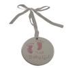 Gisela Graham Ceramic Tiny Feet Dec 5Cm Pink view 1