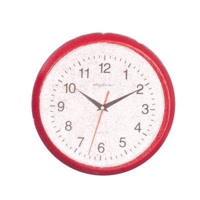 Dollhouse Miniature 1:12 Scale RED Wall Clock #T8453