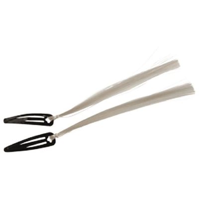 Set Of 2 Short Shock Piece Of Grey Gray Hair Gag Practical Joke