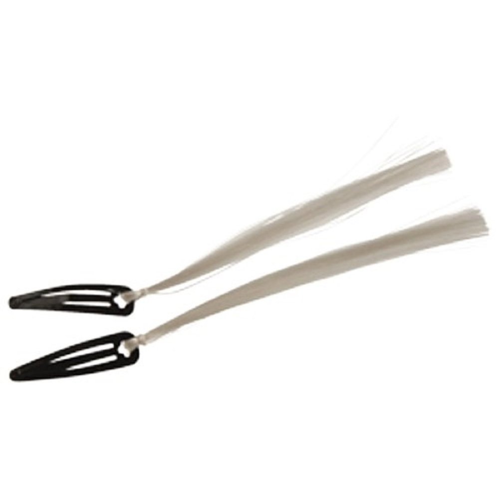 Set Of 2 Short Shock Piece Of Grey Gray Hair Gag Practical Joke