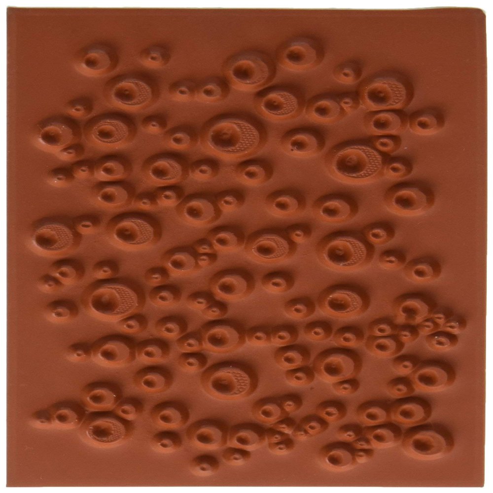 Deep Red Stamps Water Droplets Background Rubber Stamp (3x505119)