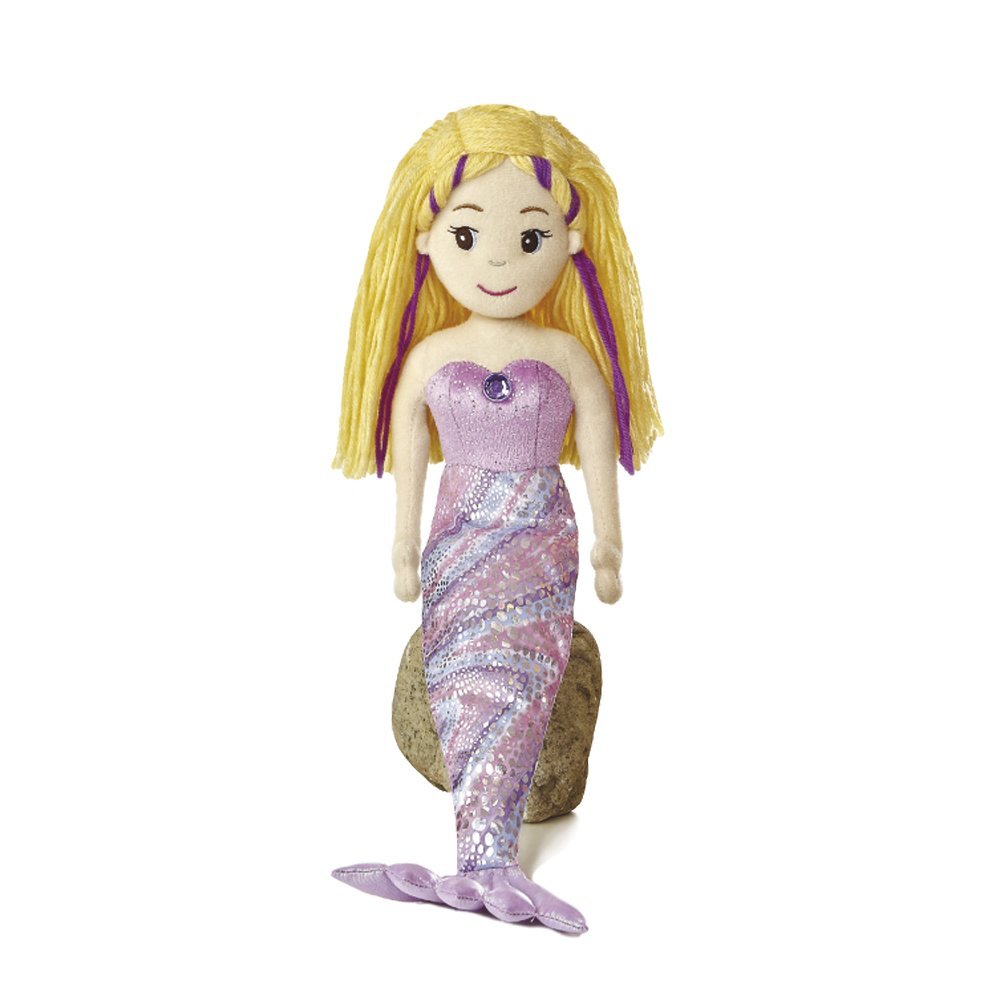 AURORA, 33050, Sea Sparkles Mermaid Serena, 18In, Soft Toy, Pink
