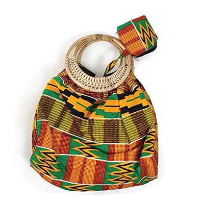 African Kente Print Tote Bags - from West Africa (Pattern 3)