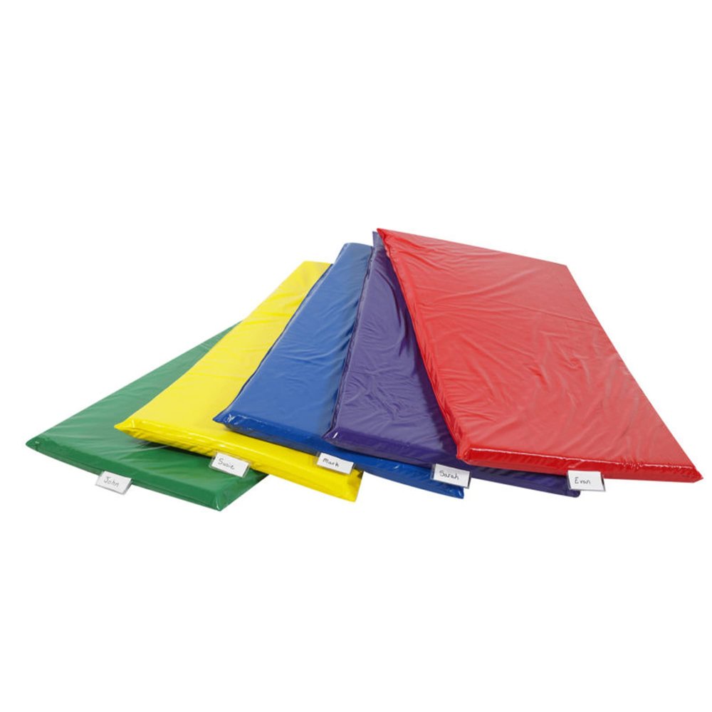 Children's Factory Nap Mats for Toddlers, Rainbow Nap Mat for Daycare & Preschool, 5-Pack