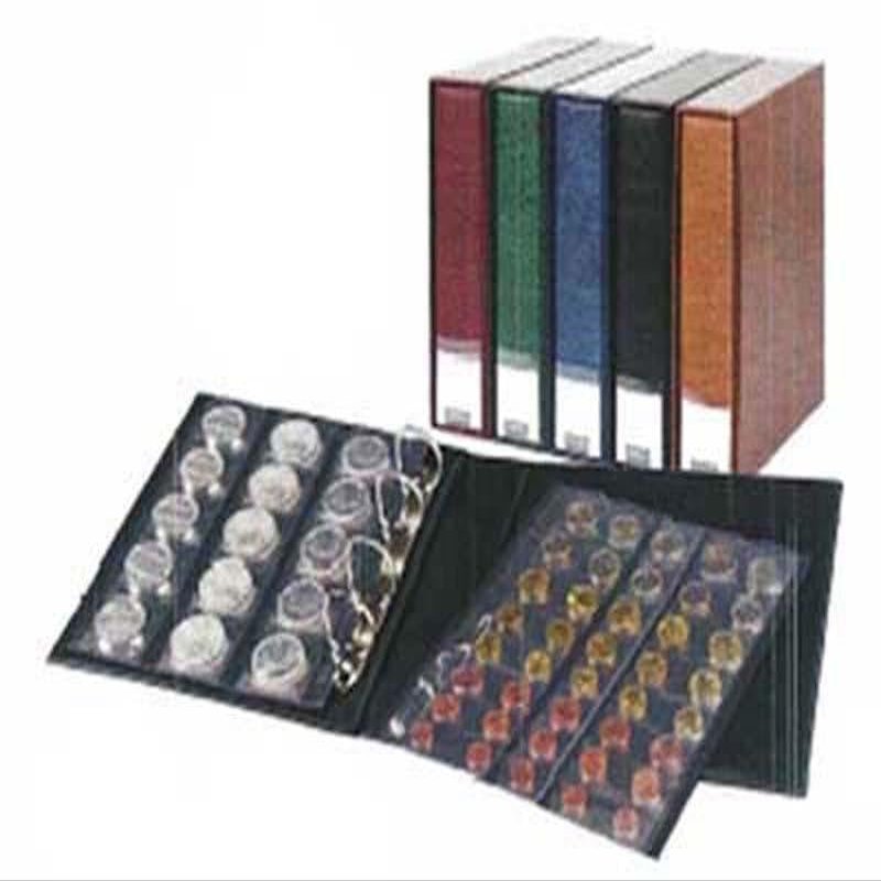 Lindner 3532M - S Album numismatique PUBLICA M avec 10 feuilles numismatiques