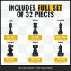 MegaChess Giant Chess Set Game with 25" Tall King - A Large Chess Set Yard Game for Families Looking for Outdoor Jumbo Games - 32 Large Pieces Made from Durable HDPE (Board Not Included) view 4
