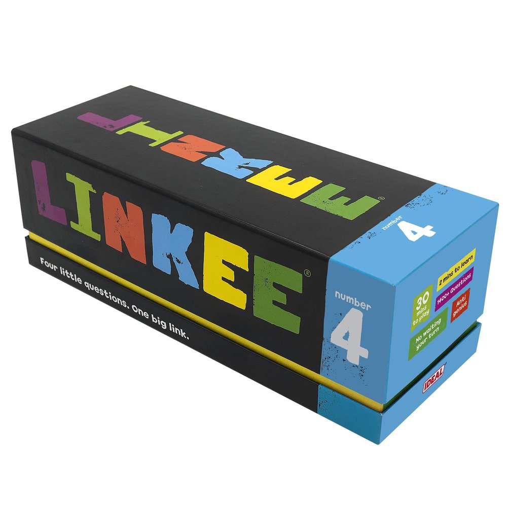 Ideal | LINKEE Trivia Game: Four Little Questions, with one Big Link! | Family Games | for 2-30 Players | Ages 12+, Nylon/a