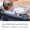 Inglesina Fast Table Chair, Black - Portable Baby High Chair - for Babies & Toddlers up to 37 lbs - Collapsible Design - Fits Tables 0.8'' to 3.5'' Thick - Compact & Easy to Use - Travel Bag Included view 2