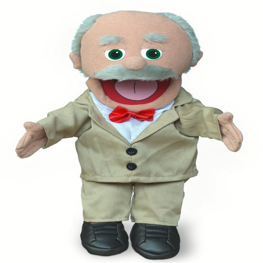 14" Pops, Hispanic Grandfather, Hand Puppet