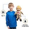 14" Pops, Hispanic Grandfather, Hand Puppet view 2