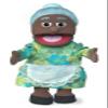 14" Granny, Black Grandmother, Hand Puppet view 1