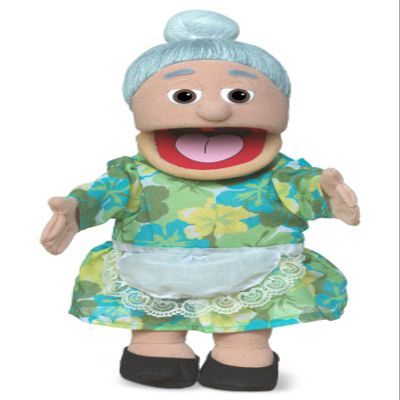 14" Granny, Hispanic Grandmother, Hand Puppet